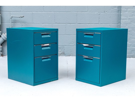 Pair Of Stylish Filing Cabinets