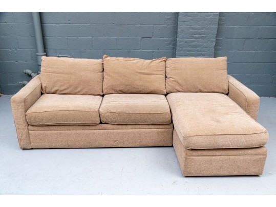 Sectional Upholstered Sleeper Sofa