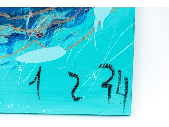 Acrylic On Canvas, Abstract