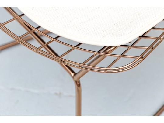 Pair Of Glamorous Wire Mesh Side Chairs