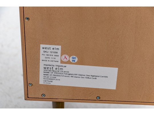 West Elm Two Drawer Night Stand