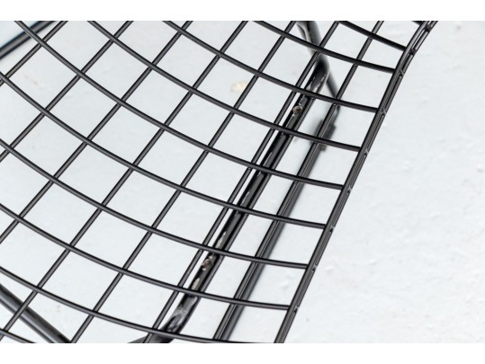 Black Finished Wire Mesh Side Chair