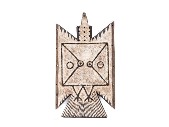 Decorative Carved And Painted Wood And Glass Beaded Bird