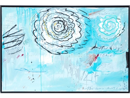 Decorative Acrylic On Canvas, Abstract