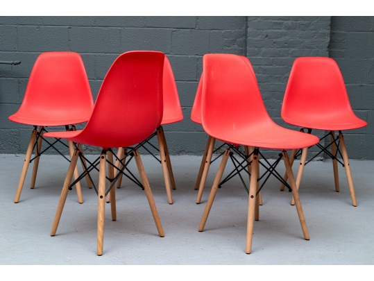 Set Of Six Eiffel Style Side Chairs