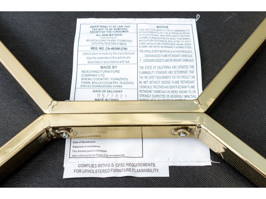 Elegant Pair Of Cream Upholstered Accent Side Chairs