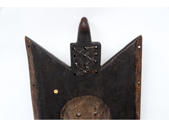 Decorative Carved And Painted Wood And Glass Beaded Bird