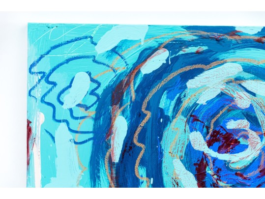 Acrylic On Canvas, Abstract