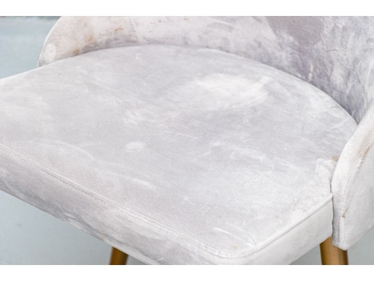 Chic Set Of Three Upholstered Side Chairs