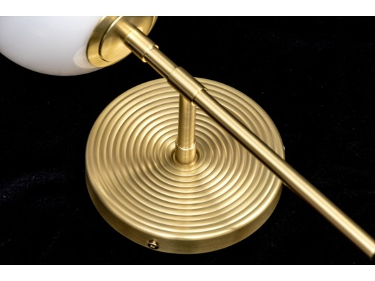 Pair Of Brass Single Light Wall Sconces