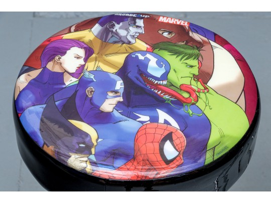 Awesome Pair Of Basketball Themed Bar Stools