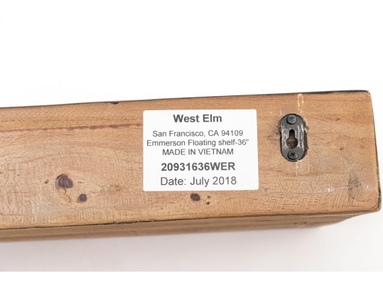 Set Of Three West Elm Wall Mounted Shelves