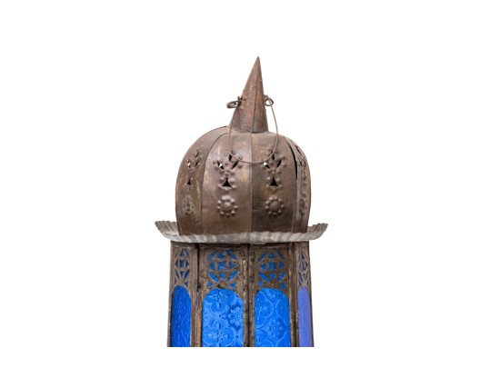 Two Stained Glass Lanterns 