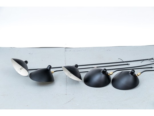 Five Varied Length Wall Lights - As Is