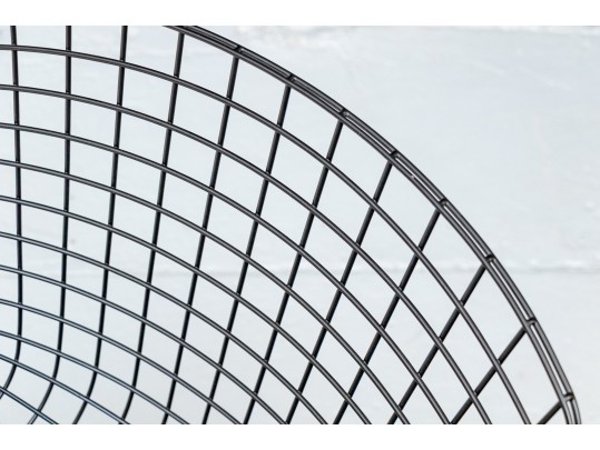 Black Finished Wire Mesh Side Chair