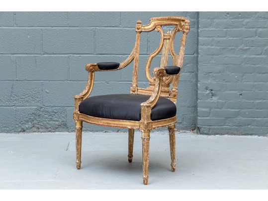 Louis XVI Style Lyre Back Fauteuil