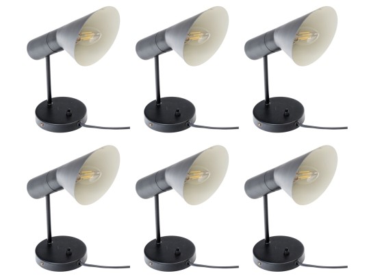 Set Of Five Stillnovo Black Ceiling Mounted Lights