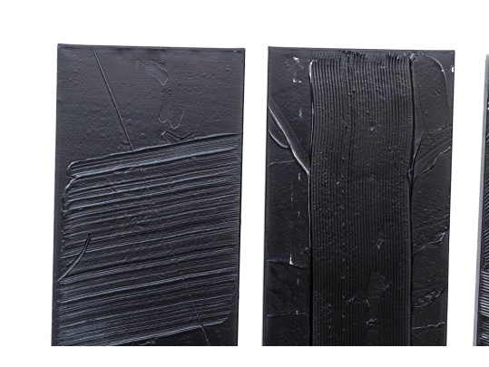 Set Of Three Acrylic Contemporary Paintings On Canvas