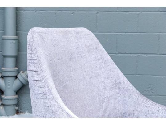 Pair Of Upholstered Mcm Style Lounge Chairs