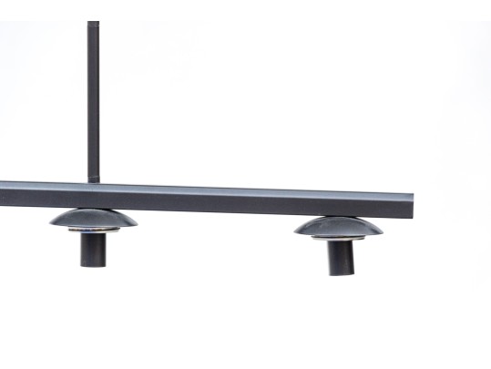 West Elm Five Light Contemporary Black Hanging Light Fixture