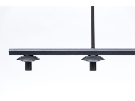 West Elm Five Light Contemporary Black Hanging Light Fixture