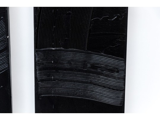 Set Of Three Acrylic Contemporary Paintings On Canvas