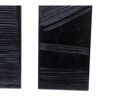 Set Of Two Acrylic Contemporary Paintings On Canvas