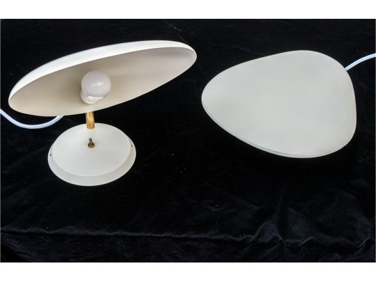 Pair Of Stilnova Chic White Shell Form Wall Sconces