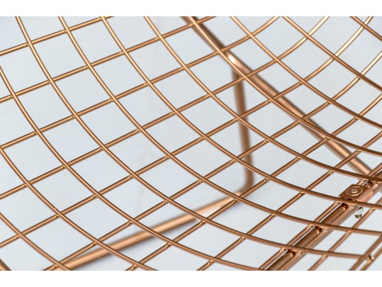 Pair Of Glamorous Wire Mesh Side Chairs