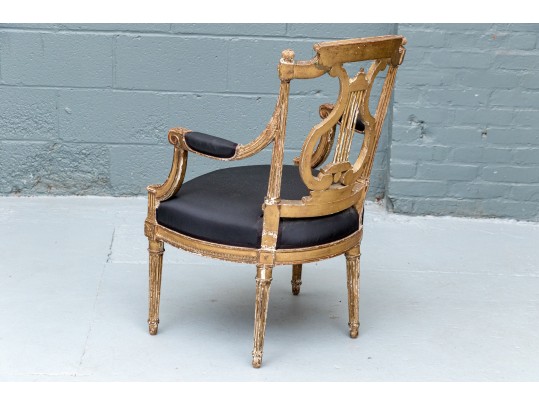 Louis XVI Style Lyre Back Fauteuil