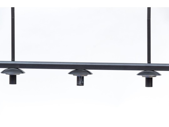 West Elm Five Light Contemporary Black Hanging Light Fixture