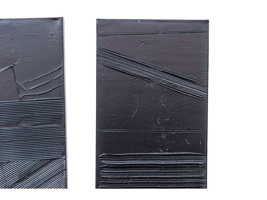 Set Of Three Acrylic Contemporary Paintings On Canvas