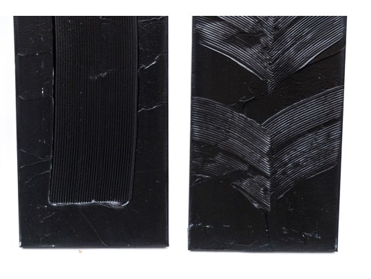 Set Of Three Acrylic Contemporary Paintings On Canvas