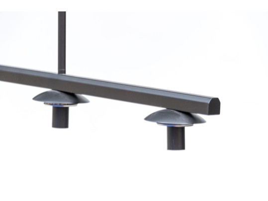 West Elm Five Light Contemporary Black Hanging Light Fixture