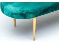 Safavieh Emerald Green Upholstered Oval Bench