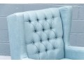 Refined Upholstered And Button Tufted Wing Chair