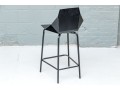 Industrial Chic Black Metal Counter Stool