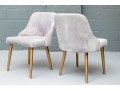 Chic Set Of Three Upholstered Side Chairs