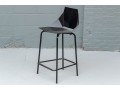 Industrial Chic Black Metal Counter Stool