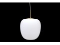 Cieling Mounted Pendant Lighting Fixture With Oversized White Shade