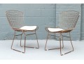 Pair Of Glamorous Wire Mesh Side Chairs