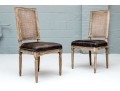 Pair Of Louis XVI Style Side Chairs With Caned Backs