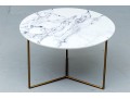 Faux Marble Accent Side Table