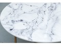 Faux Marble Accent Side Table