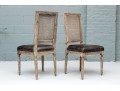 Pair Of Louis XVI Style Side Chairs With Caned Backs