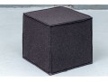 Blue Dot Upholstered Cube Form Ottoman