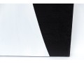 Pair Of Black And White Acrylic On Canvas Abstract Paintings