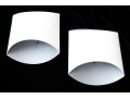 Pair Of Contemporary Intertek White Sconces