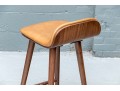 Article Leather Upholstered Bar Stool