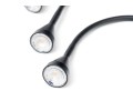 Set Of Four Black Adjustable Desk Lights